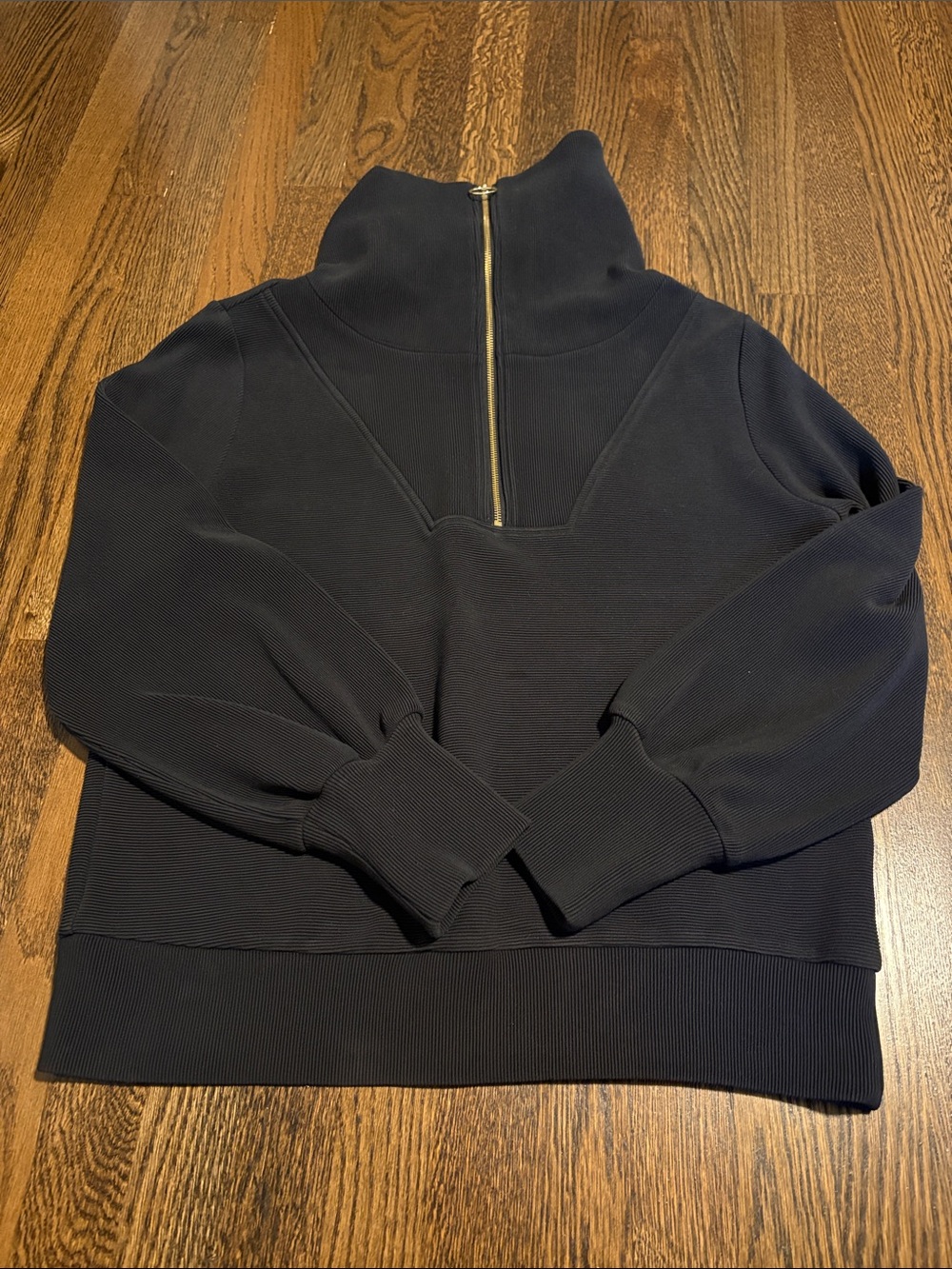 VARLEY. Women’s Black Half-Zip Funnel Neck Sweater
